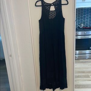 Anthropologie Lilka Stargazer Lace Maxi Dress in Black | s